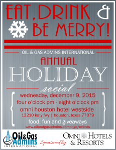 2015 OGA Holiday Social Invite