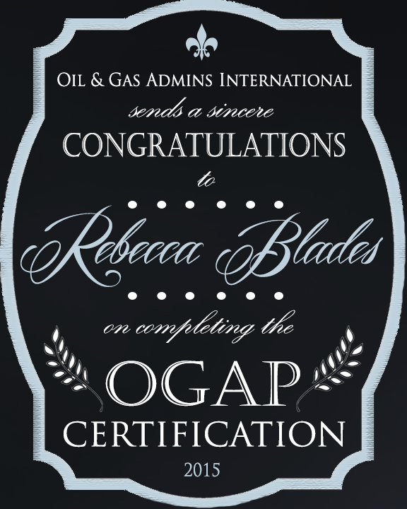 OGAP CERTIFICATION ANNOUNCEMENT_REBECCABLADES