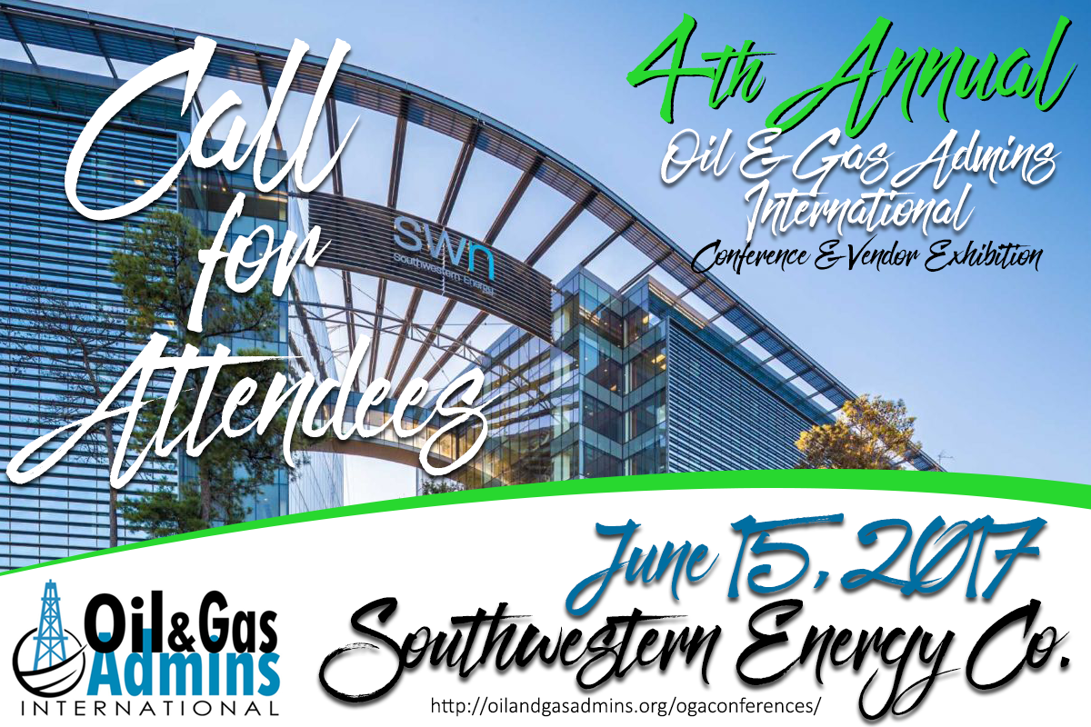 4th Annual Oil & Gas Admins International Conference and Vendor Exhibition