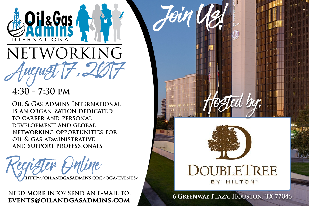 OGA NETWORKING AT DOUBLETREE BY HILTON HOUSTON GREENWAY PLAZA