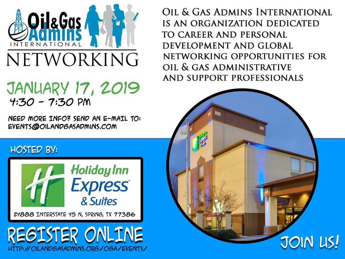 O&GA Networking at Holiday Inn Express & Suites Houston North-Spring Area