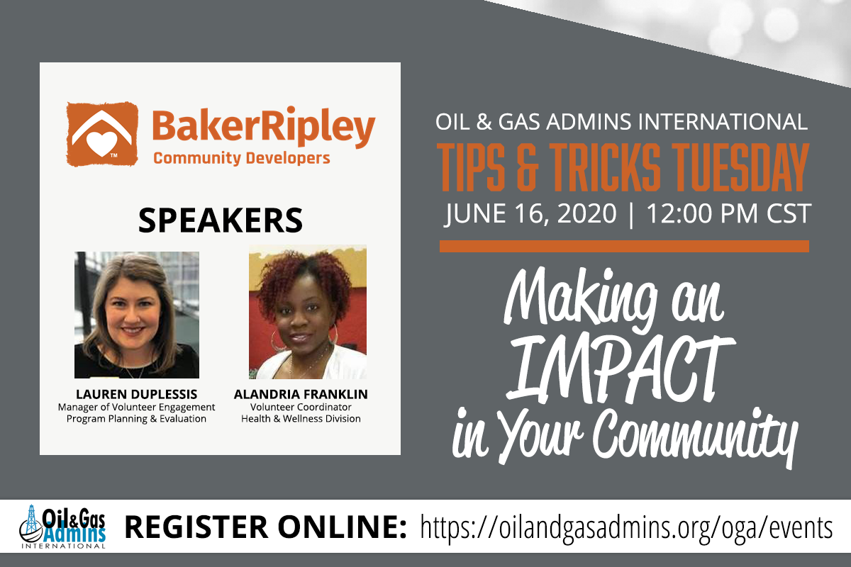 OGA TIPS & TRICKS TUESDAY - Making an Impact in Your Community